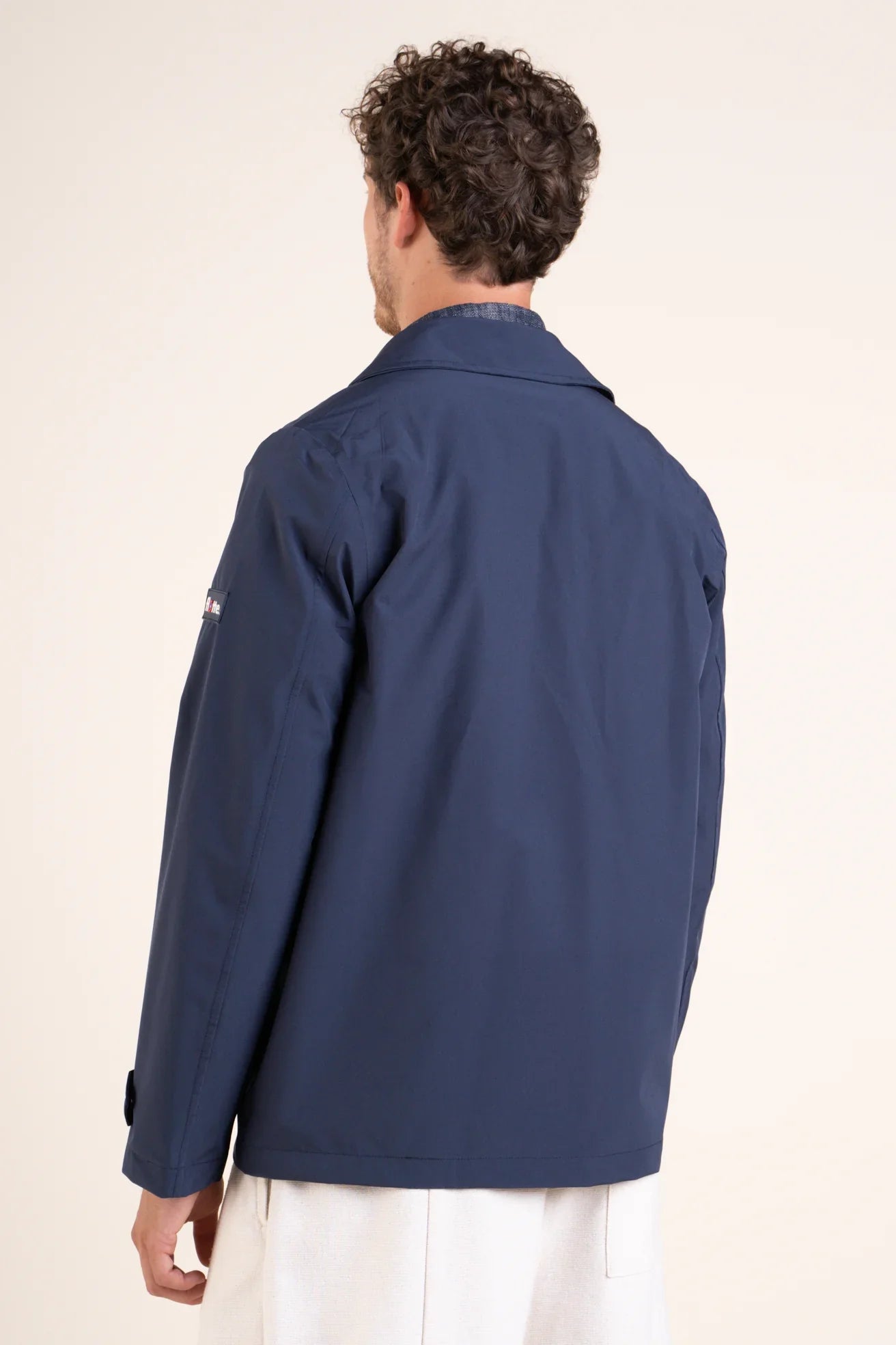 Bonne Nouvelle - Waterproof and windproof jacket Made in France - #couleur_indigo