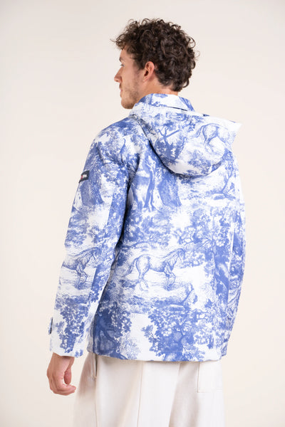 Bonne Nouvelle - Waterproof and windproof jacket Made in France - #couleur_jardin
