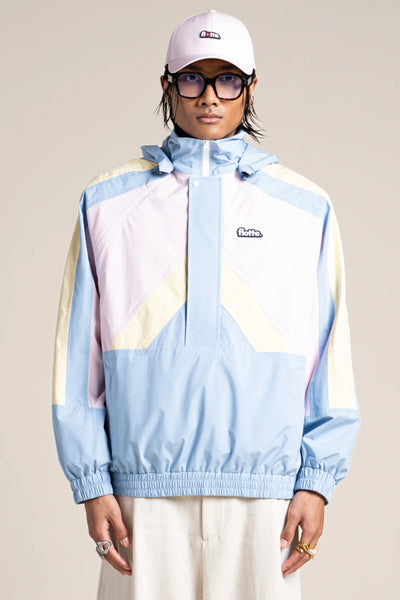 Abbesses - Tricolor sport jacket - Flotte couleur ciel butter marshmallow #couleur_ciel-butter-marshmallow