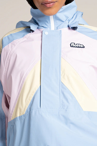 Abbesses - Tricolor sport jacket - Flotte couleur ciel butter marshmallow #couleur_ciel-butter-marshmallow