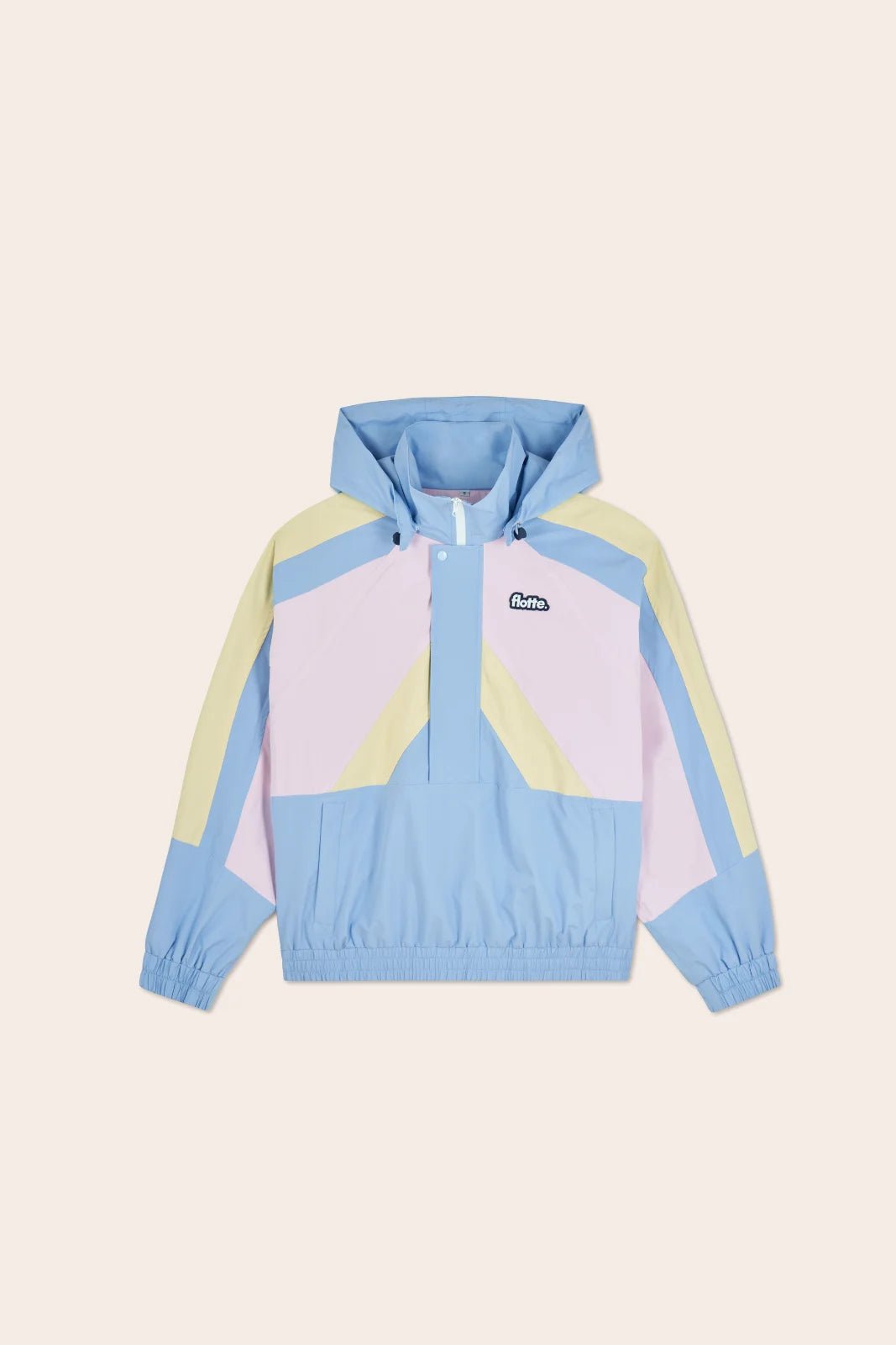 Abbesses - Tricolor sport jacket - Flotte couleur ciel butter marshmallow #couleur_ciel-butter-marshmallow