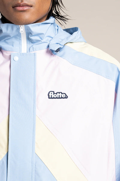 Abbesses - Tricolor sport jacket - Flotte couleur ciel butter marshmallow #couleur_ciel-butter-marshmallow