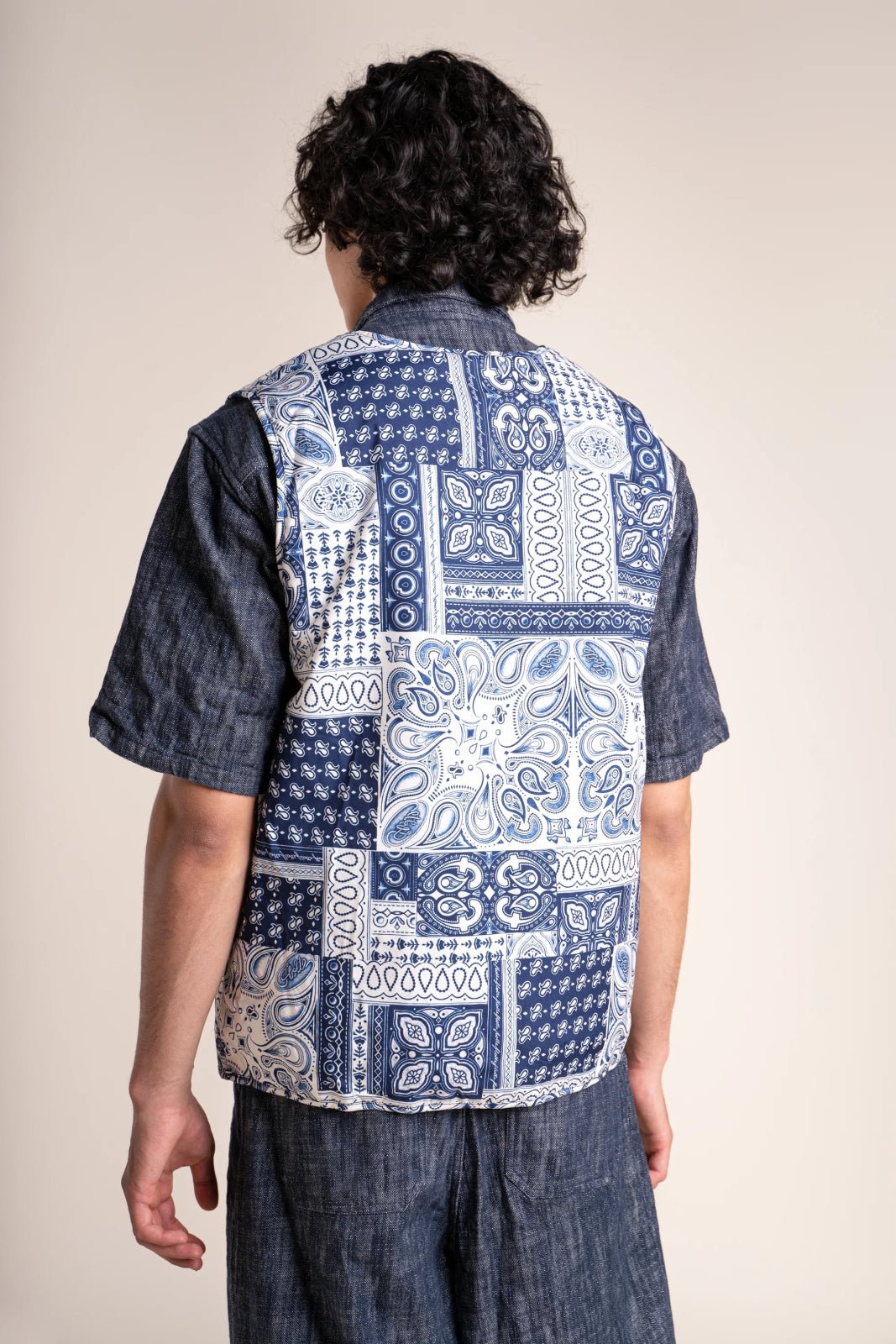 Aligre - Reversible fleece vest - Flotte #couleur_bandana