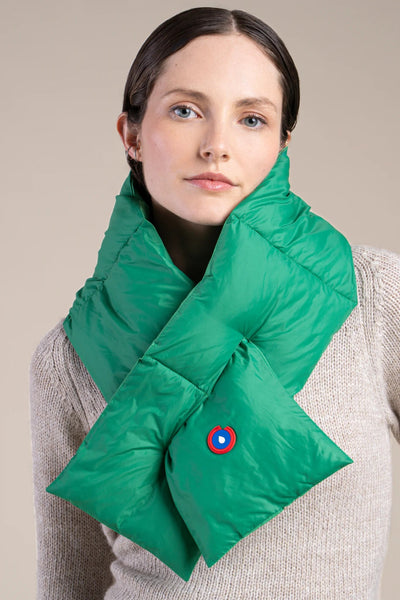 Alma reversible waterproof scarf #couleur_cactus-cactus