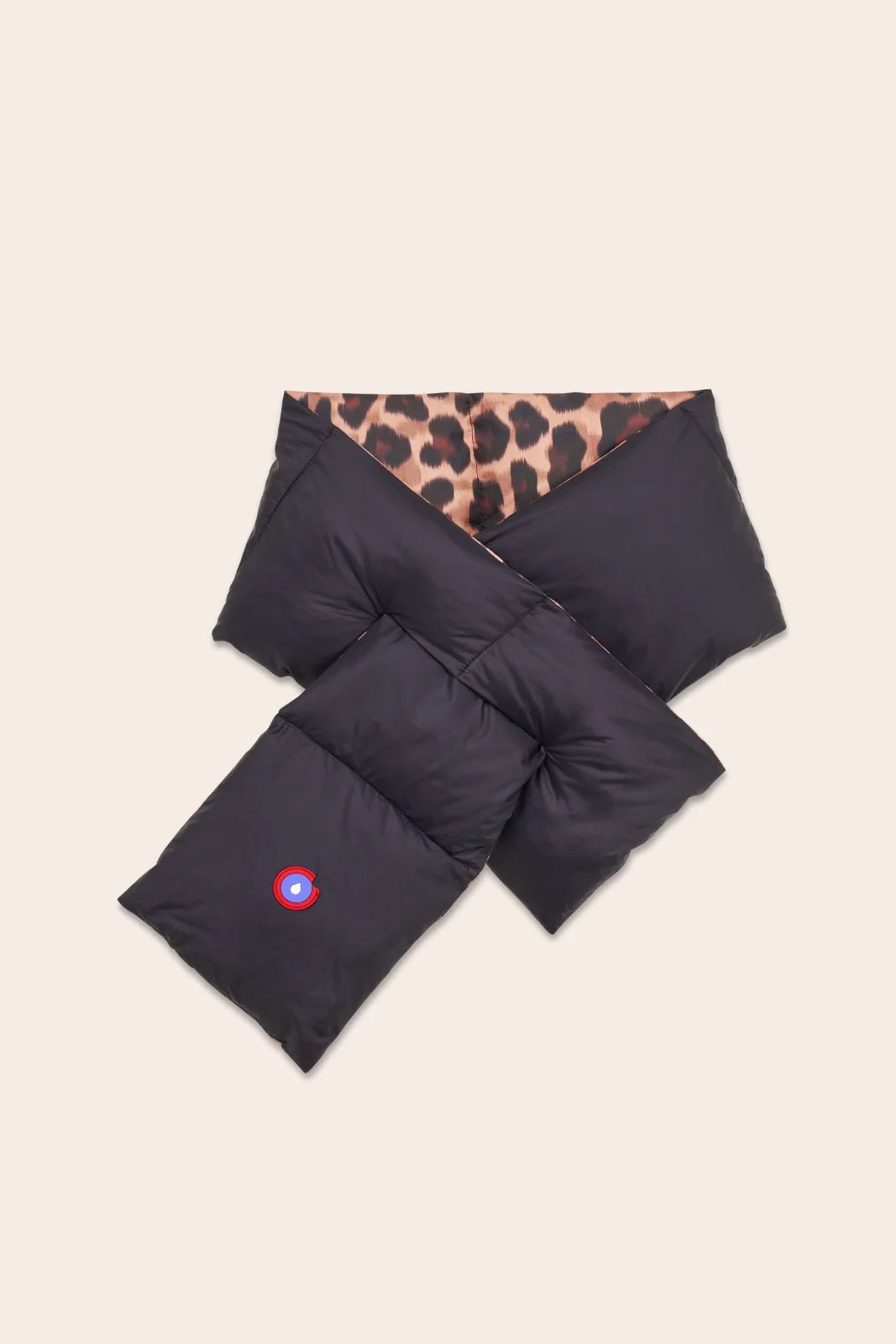 Alma waterproof reversible scarf #couleur_new-leopard-Black