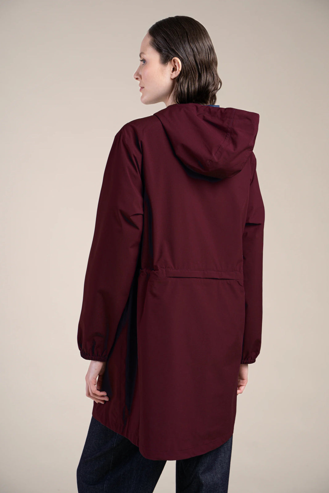 Amelot Classique - Long raincoat - Flotte #couleur_prune