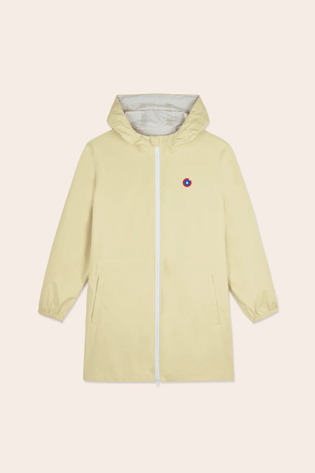 Amelot Couleur - Long raincoat - Flotte color butter light yellow #couleur_butter