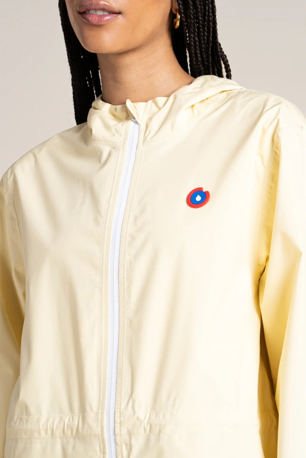 Amelot Couleur - Long raincoat - Flotte color butter light yellow #couleur_butter