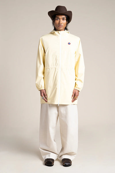 Amelot Couleur - Long raincoat - Flotte color butter light yellow #couleur_butter