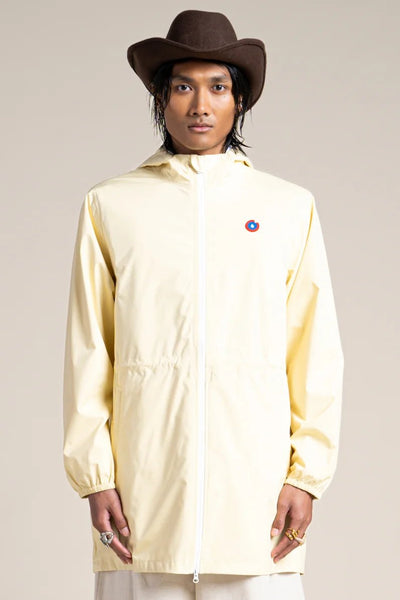 Amelot Couleur - Long raincoat - Flotte color butter light yellow #couleur_butter