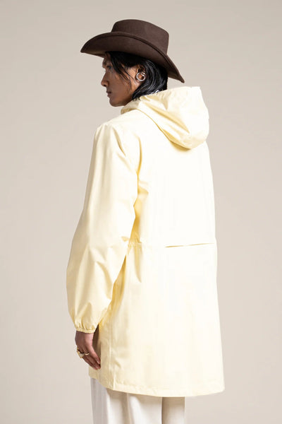 Amelot Couleur - Long raincoat - Flotte color butter light yellow #couleur_butter