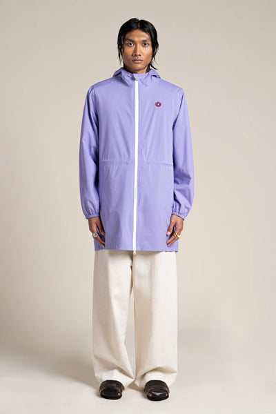 Amelot Couleur - Long raincoat - Flotte couleur parme violet #couleur_parme