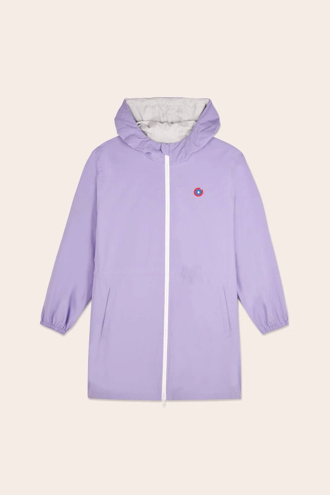 Amelot Couleur - Long raincoat - Flotte couleur parme violet #couleur_parme