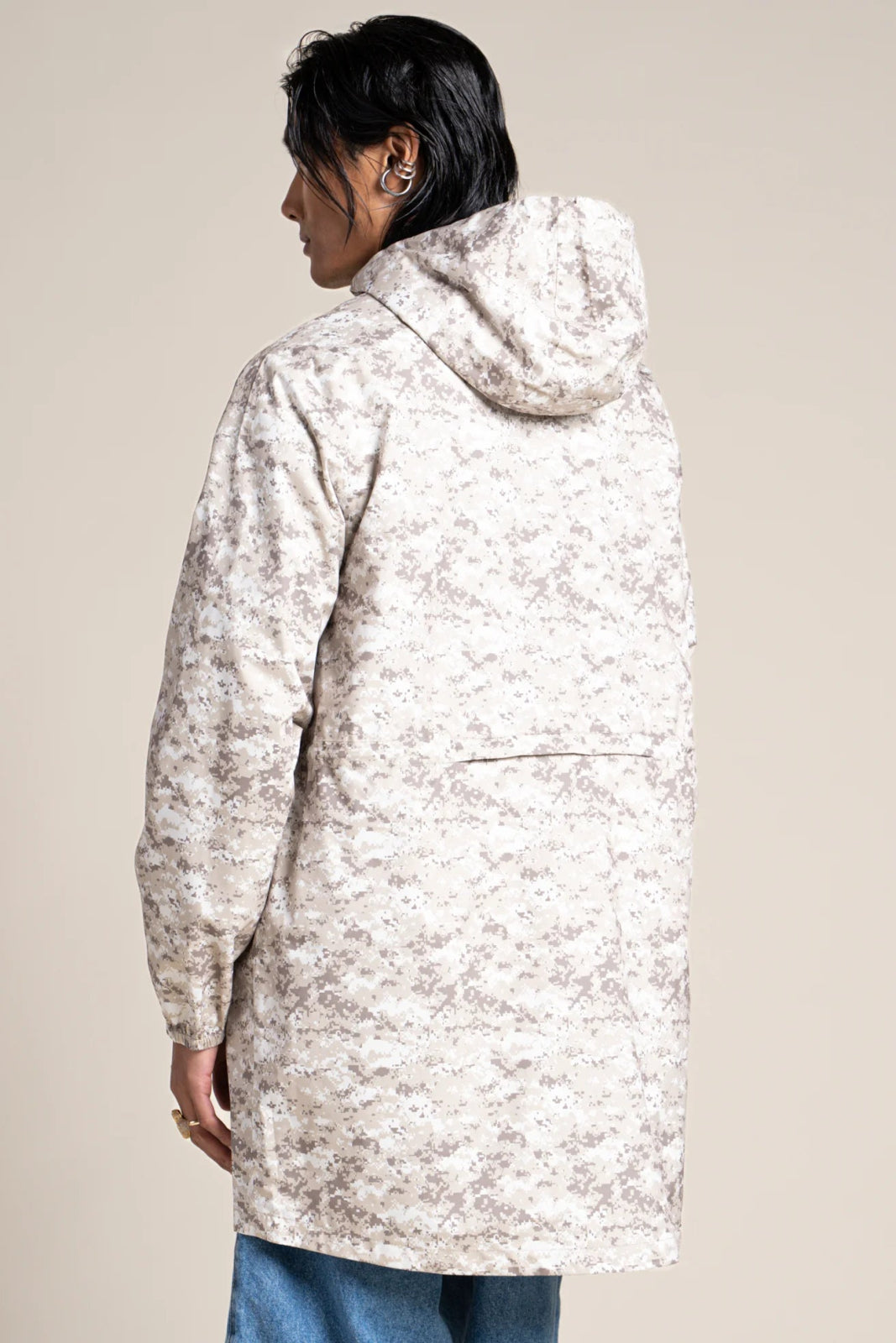 Amelot Imprimé- Raincoat Long - Flotte color printed pixel camo #couleur_pixel-camo