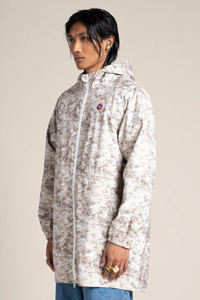 Amelot Imprimé- Raincoat Long - Flotte color printed pixel camo #couleur_pixel-camo