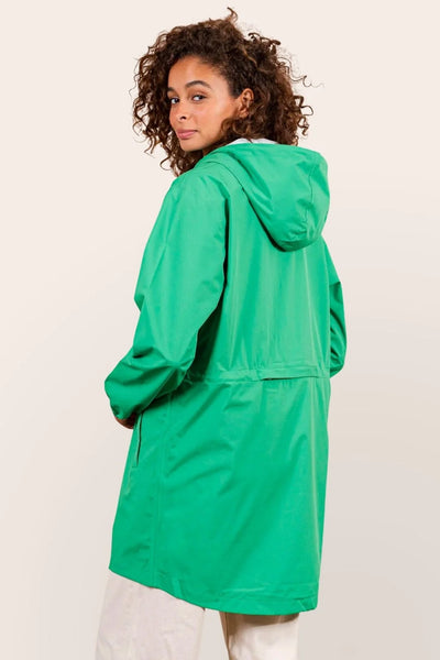 Amelot Couleur - Long raincoat - Flotte #couleur_cactus