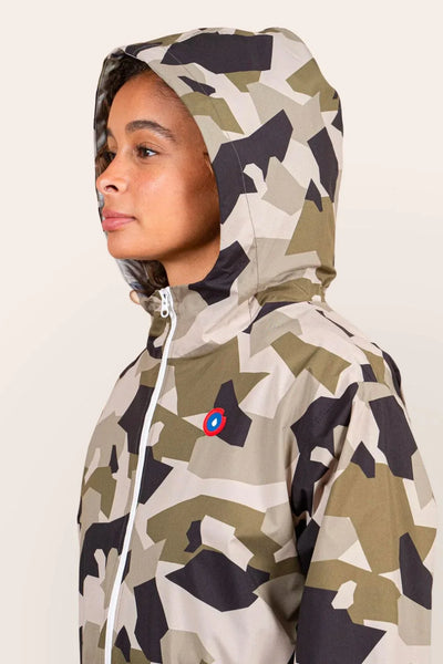 Amelot Printed - Long Raincoat - Flotte #couleur_camo