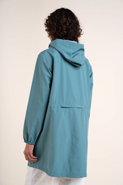 Amelot Couleur - Long raincoat - Flotte #couleur_emeraude