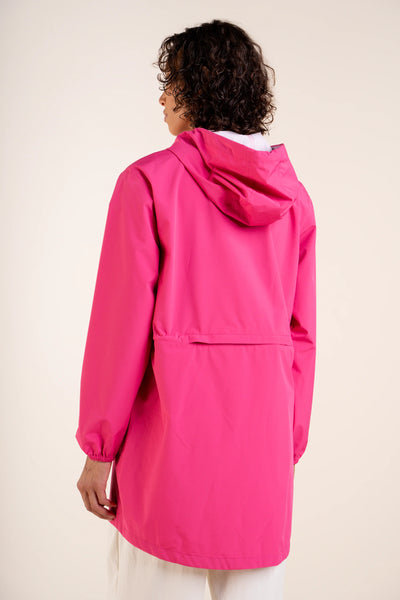 Amelot Couleur - Long raincoat - Flotte #couleur_fuschia