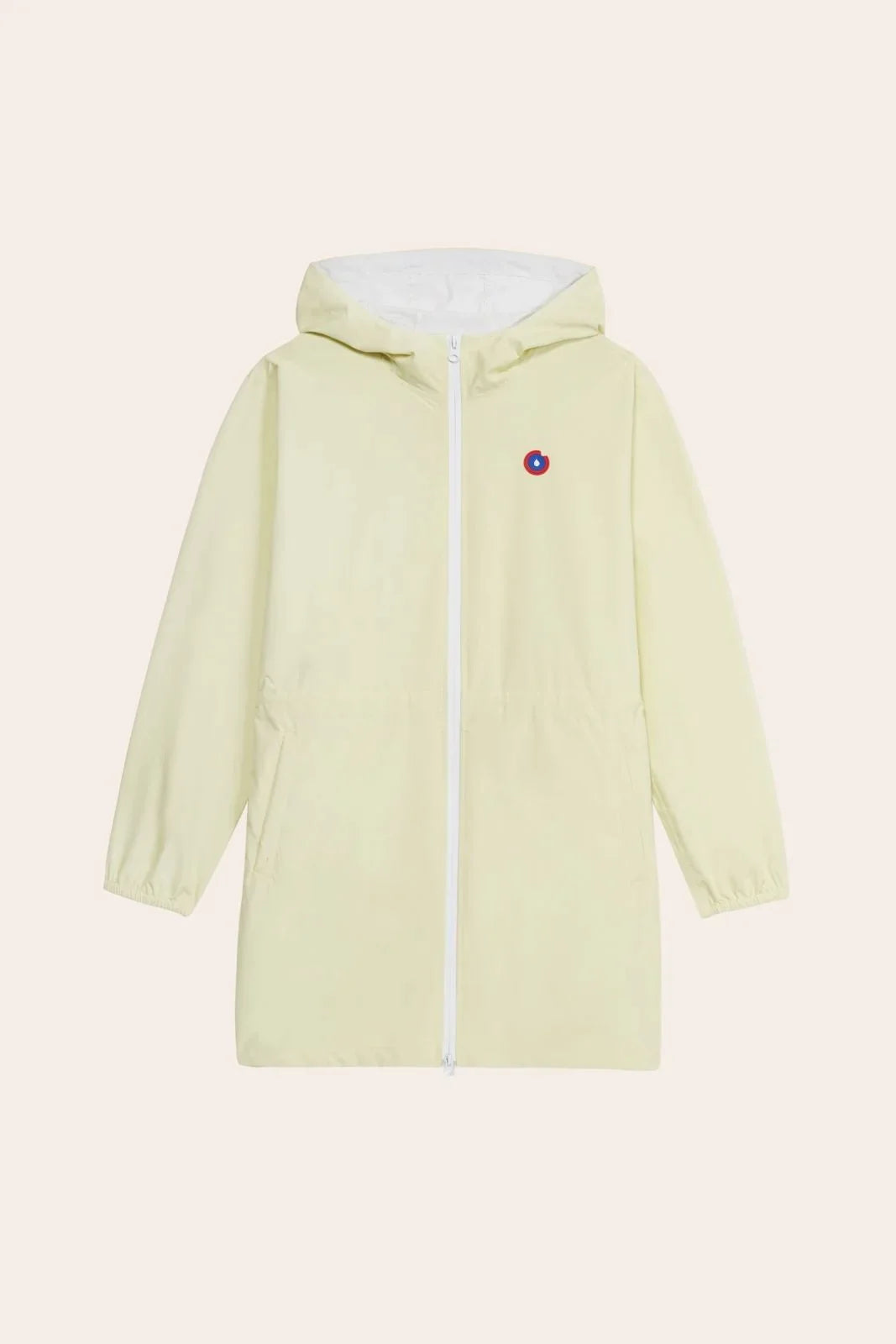 Amelot Couleur - Long raincoat - Flotte #couleur_vanille