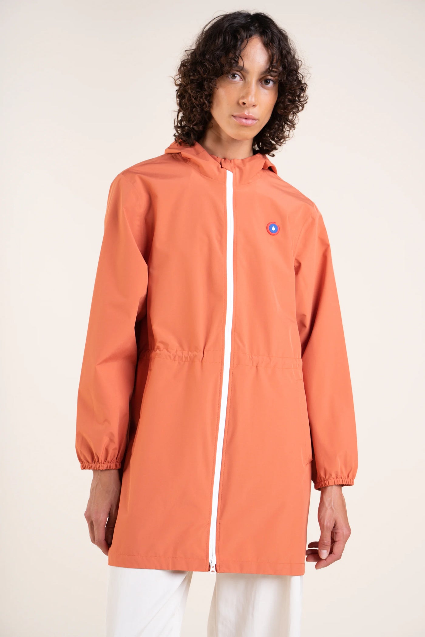 Amelot Couleur - Long raincoat - Flotte #couleur_ginger