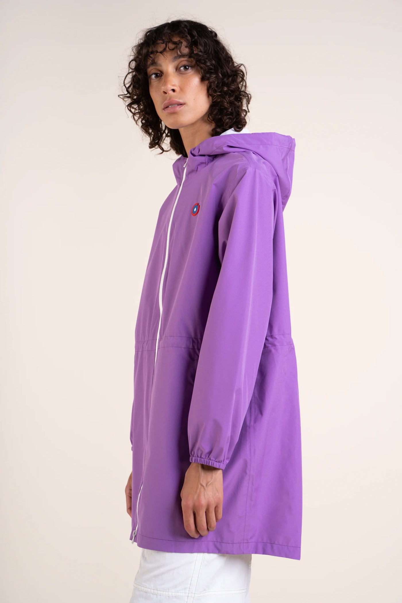 Amelot Couleur - Long raincoat - Flotte #couleur_lavande