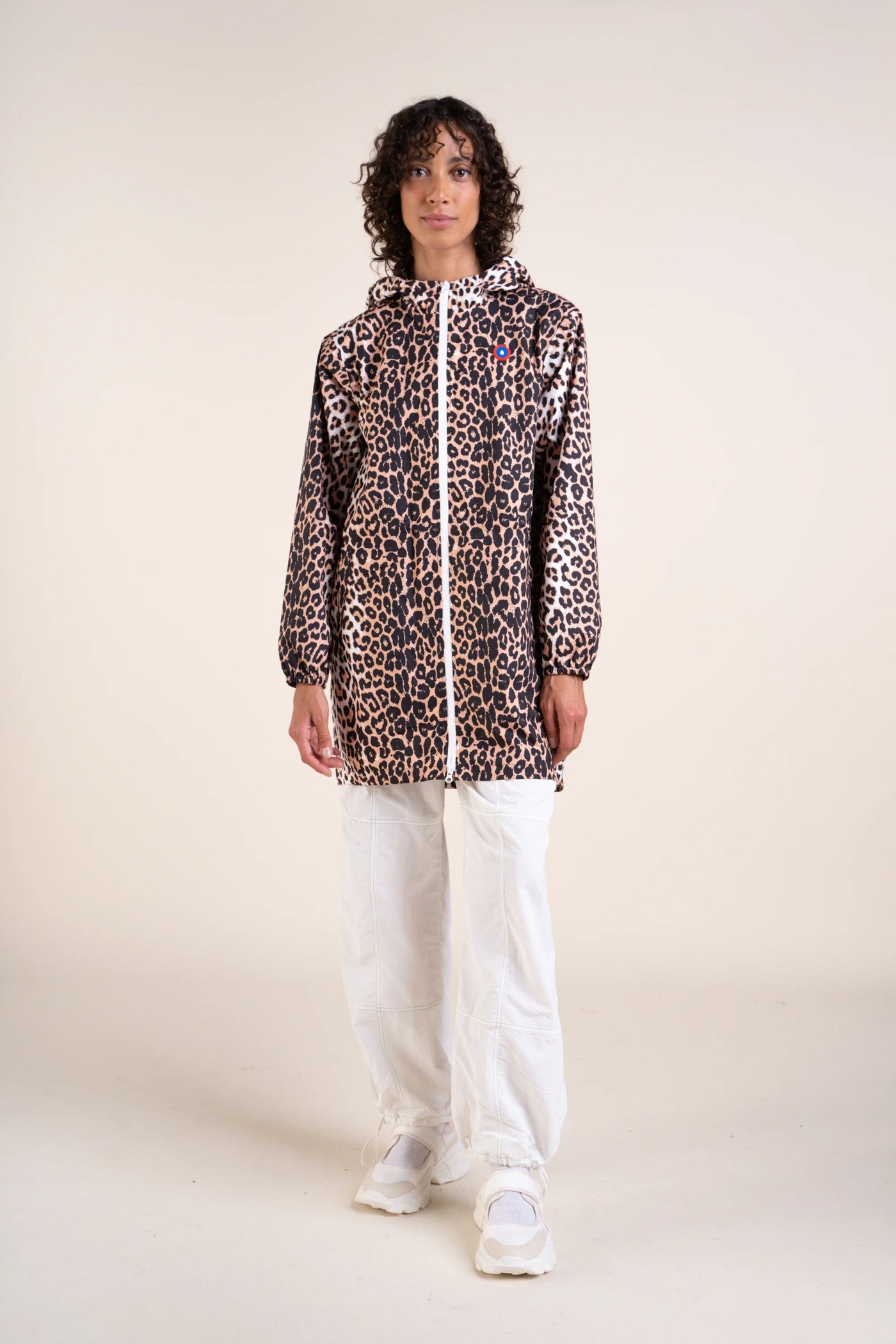 Amelot Printed - Long Raincoat - Flotte #couleur_leopard