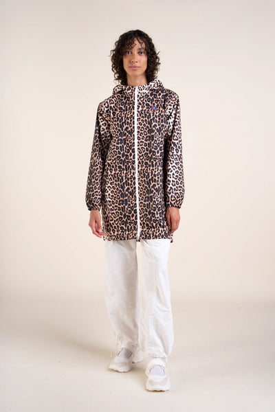 Amelot Printed - Long Raincoat - Flotte #couleur_leopard