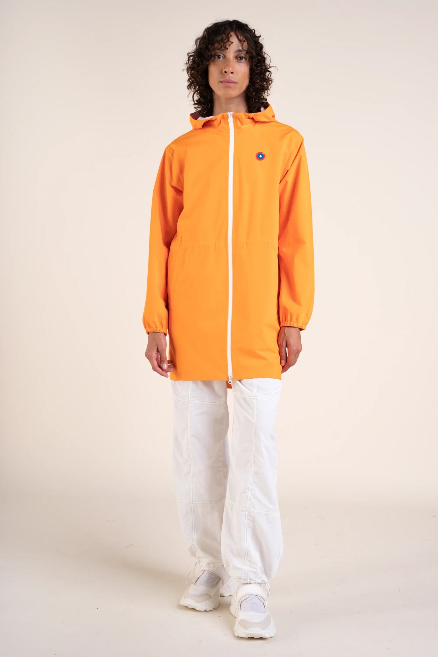 Amelot Couleur - Long raincoat - Flotte #couleur_orange