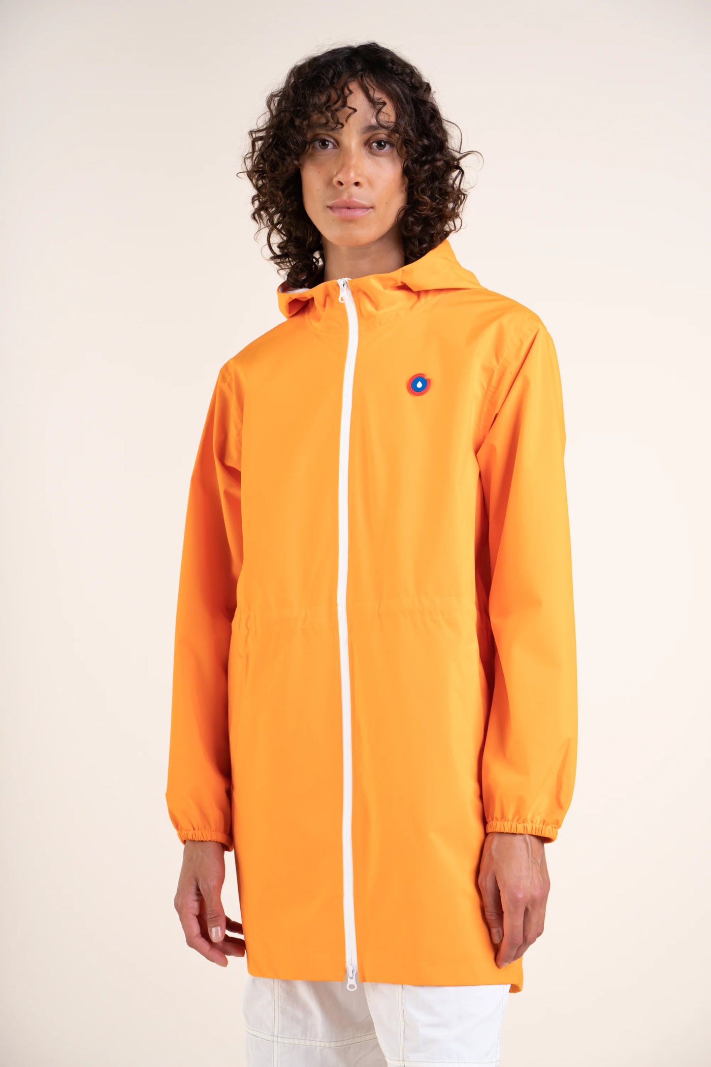 Amelot Couleur - Long raincoat - Flotte #couleur_orange