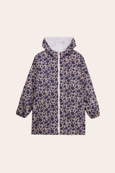 Amelot Printed - Long Raincoat - Flotte #couleur_rosier