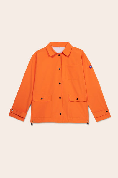 Short ginger waterproof jacket #color_orange