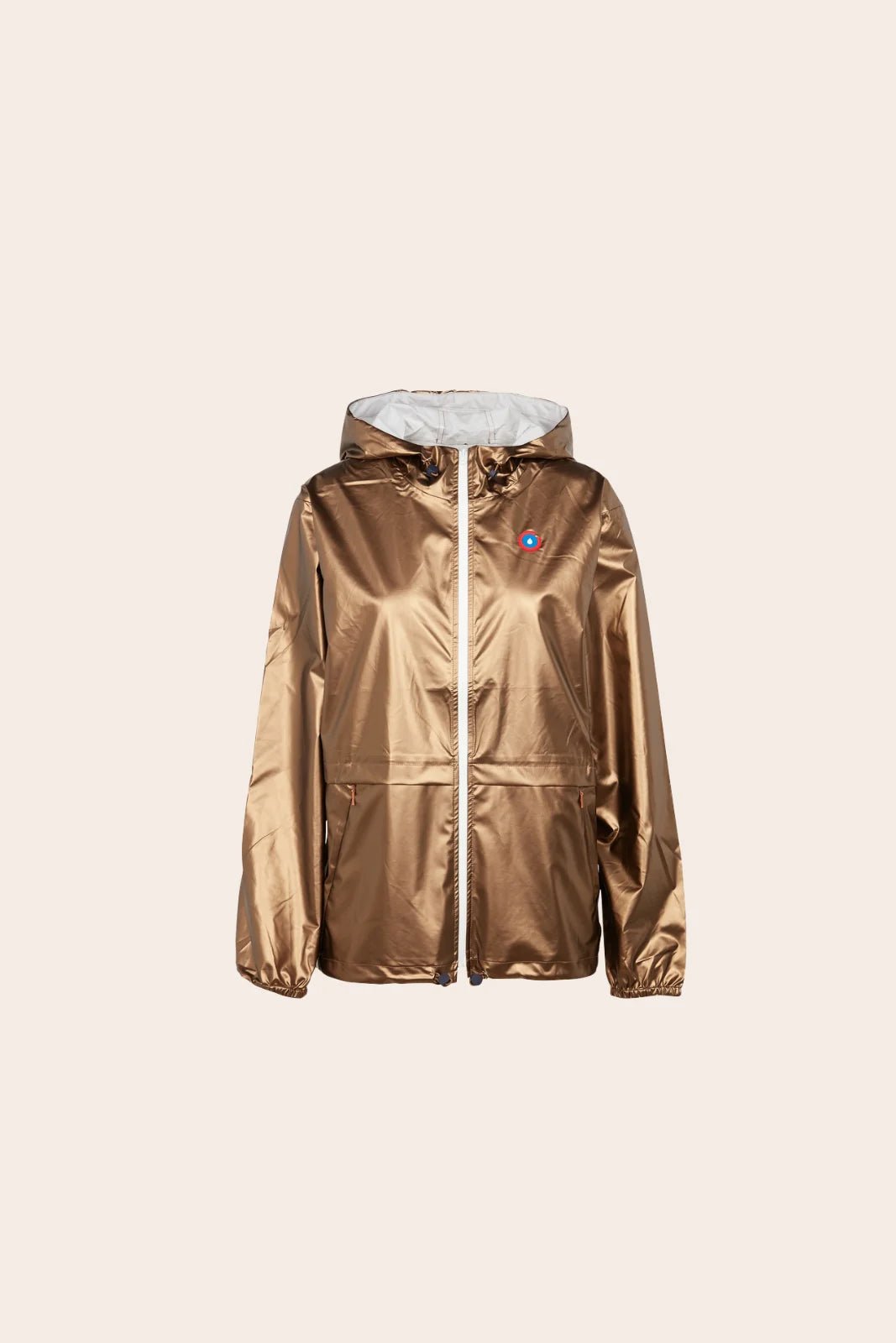 Anorak Raincoat Windbreaker gold color 