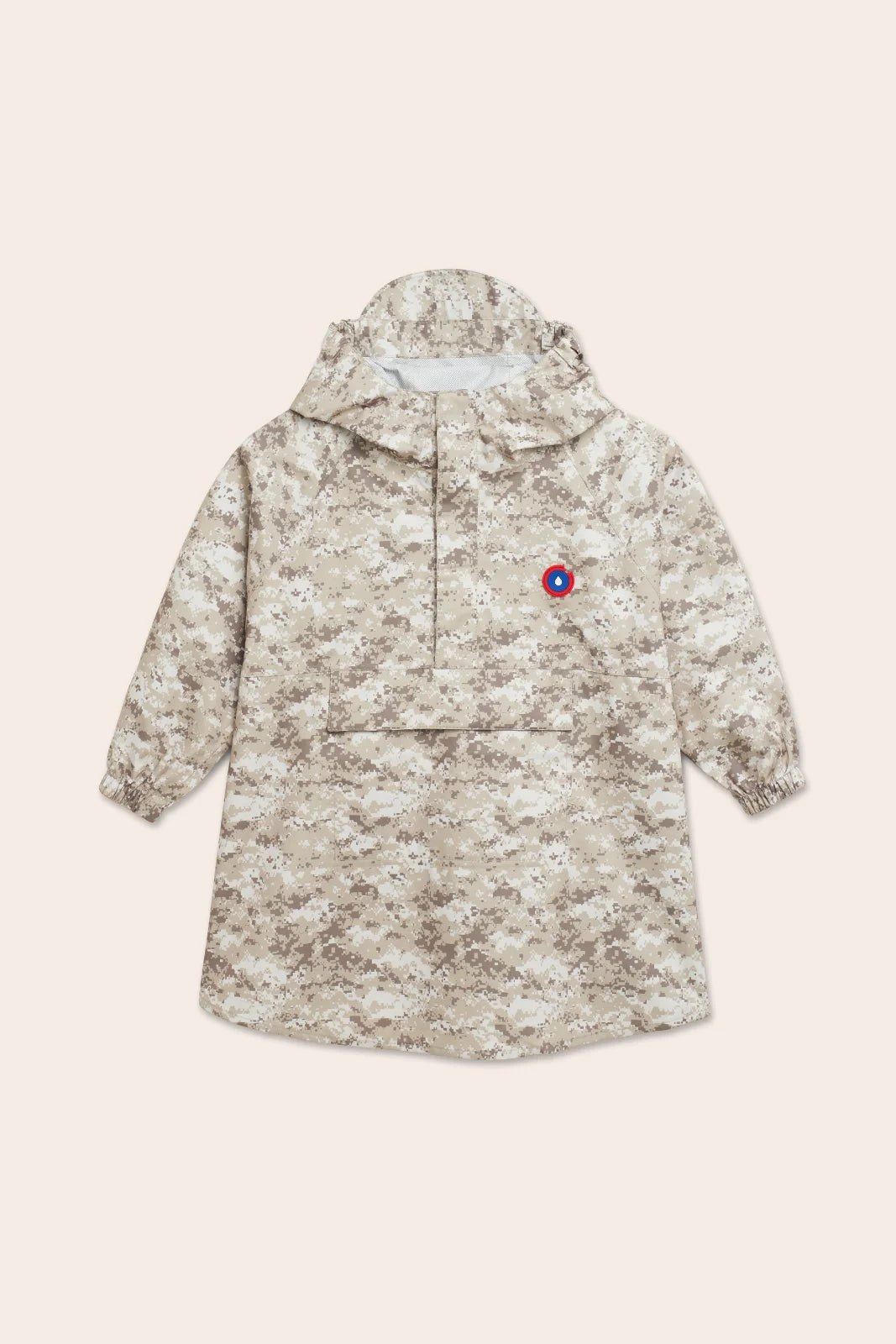 Avron - Waterproof rain cape for kids - Flotte color pixel camo print #couleur_pixel-camo