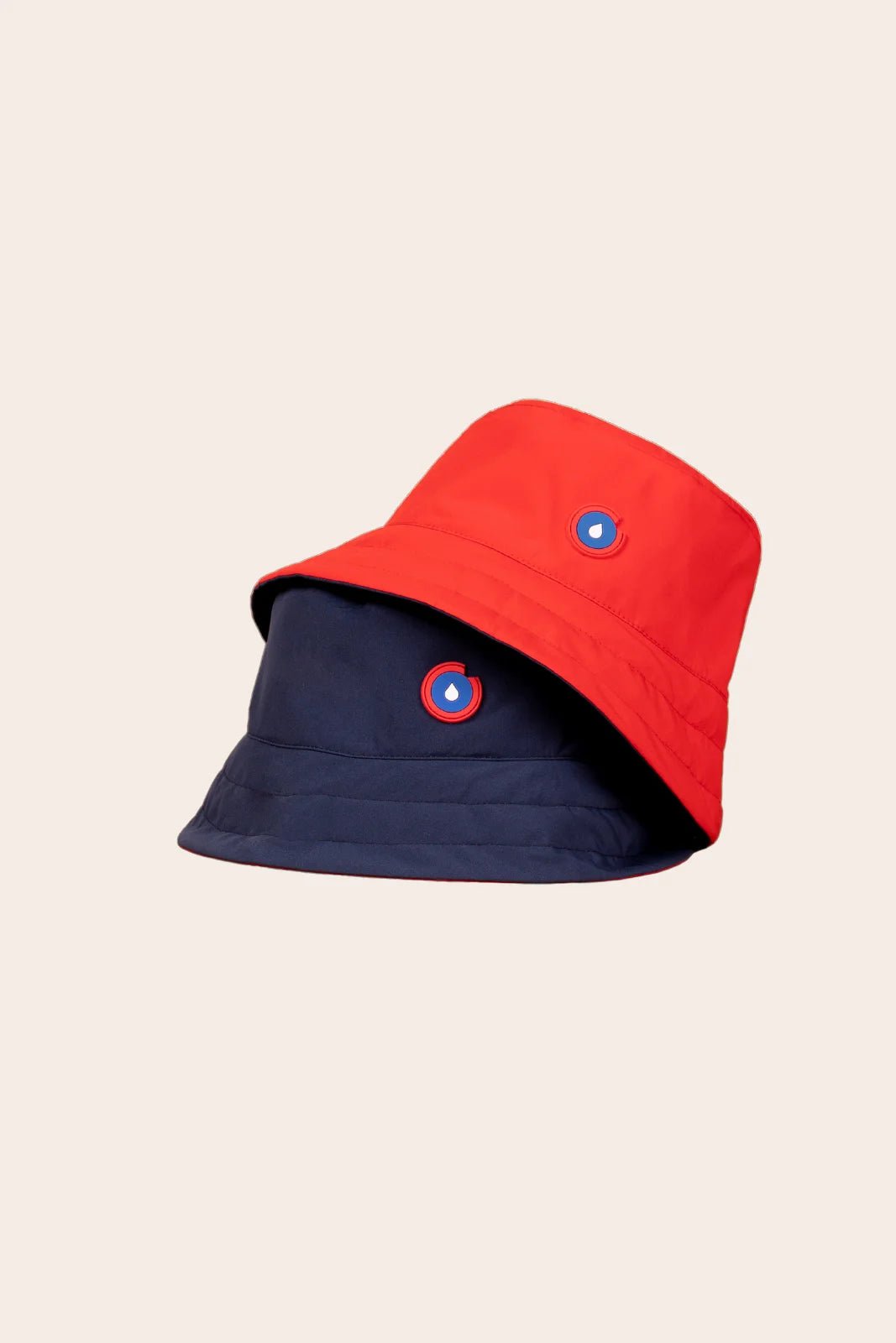 Le Bucket hat Reversible - Bucket hat Waterproof - Flotte #couleur_indigo-rouge