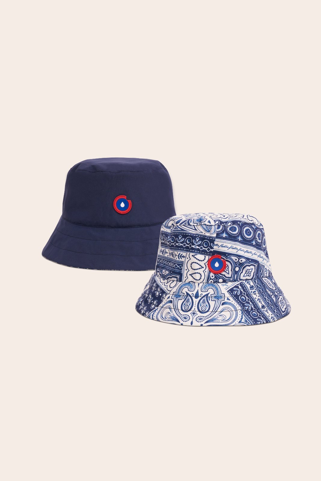 Le Bucket hat Reversible - Bucket hat Waterproof - Flotte #couleur_bandana-indigo