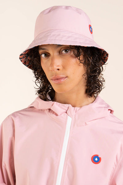 Reversible Bucket Hat - Waterproof Bucket Hat - Flotte #couleur_blossom-bonbon