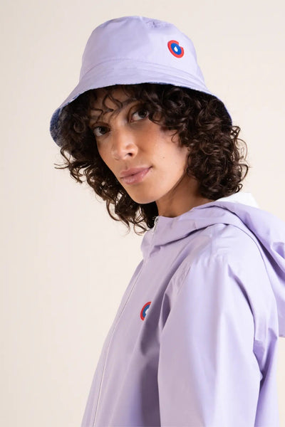 Le Bucket hat Reversible - Bucket hat Waterproof - Flotte #couleur_jardin-lilas