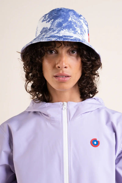 Le Bucket hat Reversible - Bucket hat Waterproof - Flotte #couleur_jardin-lilas