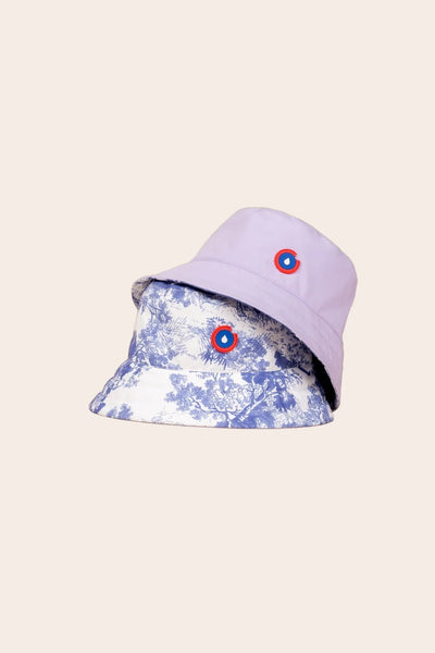 Le Bucket hat Reversible - Bucket hat Waterproof - Flotte #couleur_jardin-lilas