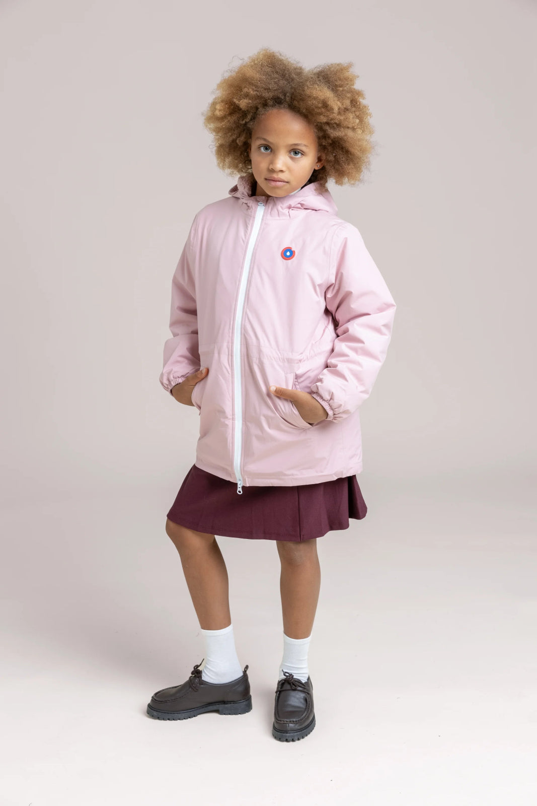 Cadet - Short fleece-lined parka -Children - Flotte #couleur_bonbon