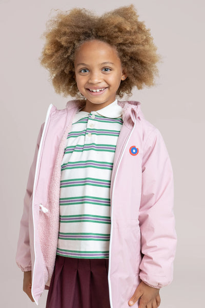 Cadet - Short fleece-lined parka -Children - Flotte #couleur_bonbon