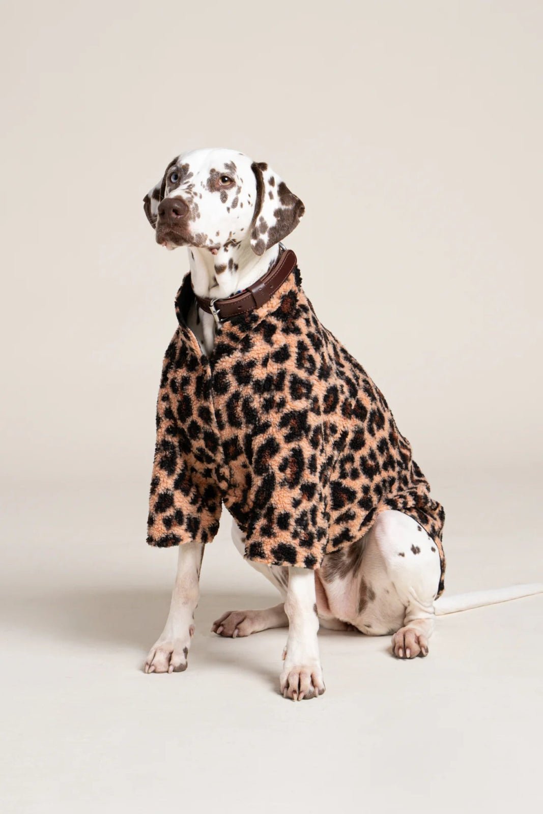 Charlot - Fleece vest for dogs - Flotte #couleur_new-leopard