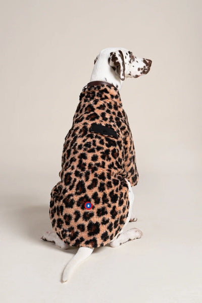 Charlot - Fleece vest for dogs - Flotte #couleur_new-leopard