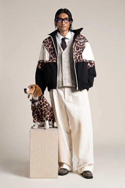 Charlot - Fleece vest for dogs - Flotte #couleur_new-leopard