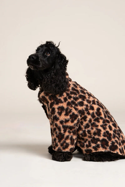 Charlot - Fleece vest for dogs - Flotte #couleur_new-leopard