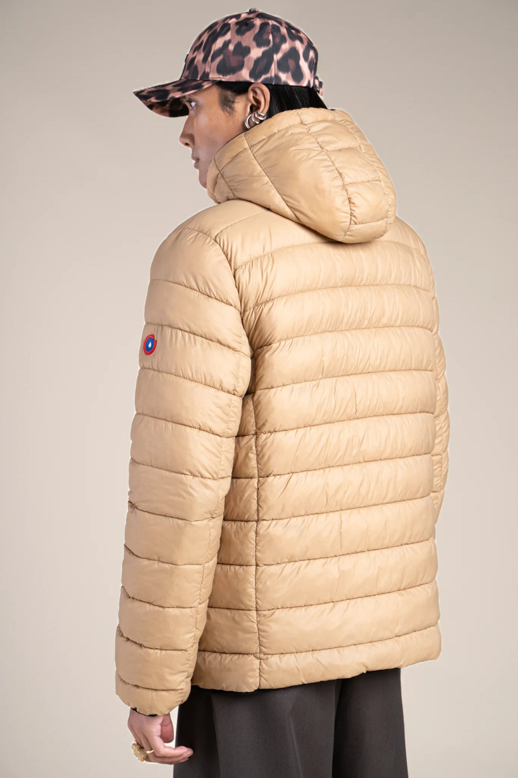 Charonne - Reversible waterproof down jacket - Flotte #couleur_ombre-sahara