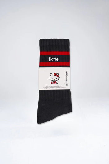 Organic cotton knee-high socks - Flotte x Hello Kitty #couleur_ombre