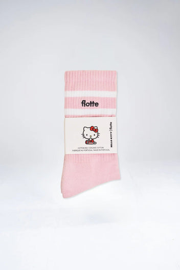 Organic cotton half-high socks - Flotte x Hello Kitty #couleur_bonbon