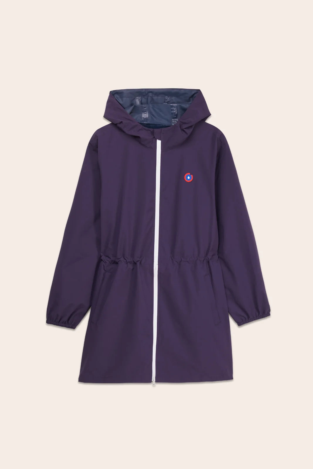 Amelot Classique - Long raincoat - Flotte #couleur_aubergine